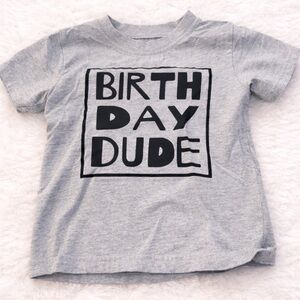 Gray Birthday Dude Kids T-Shirt